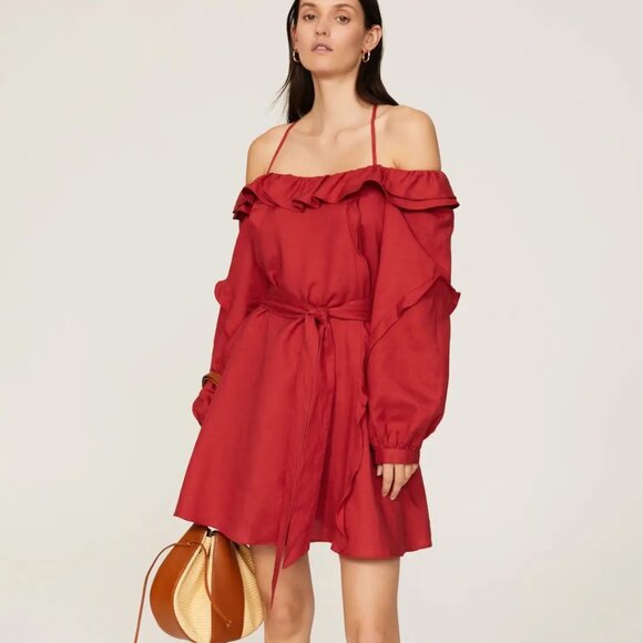 Marissa Webb x RTR Linen Mini Dress P1978 - Picture 1 of 9